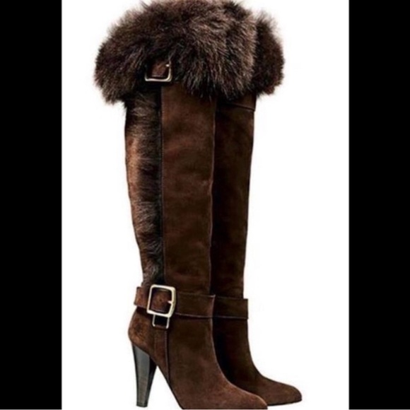 🐻 COACH Mazur Suede Over The Knee Boots - Picture 4 of 10